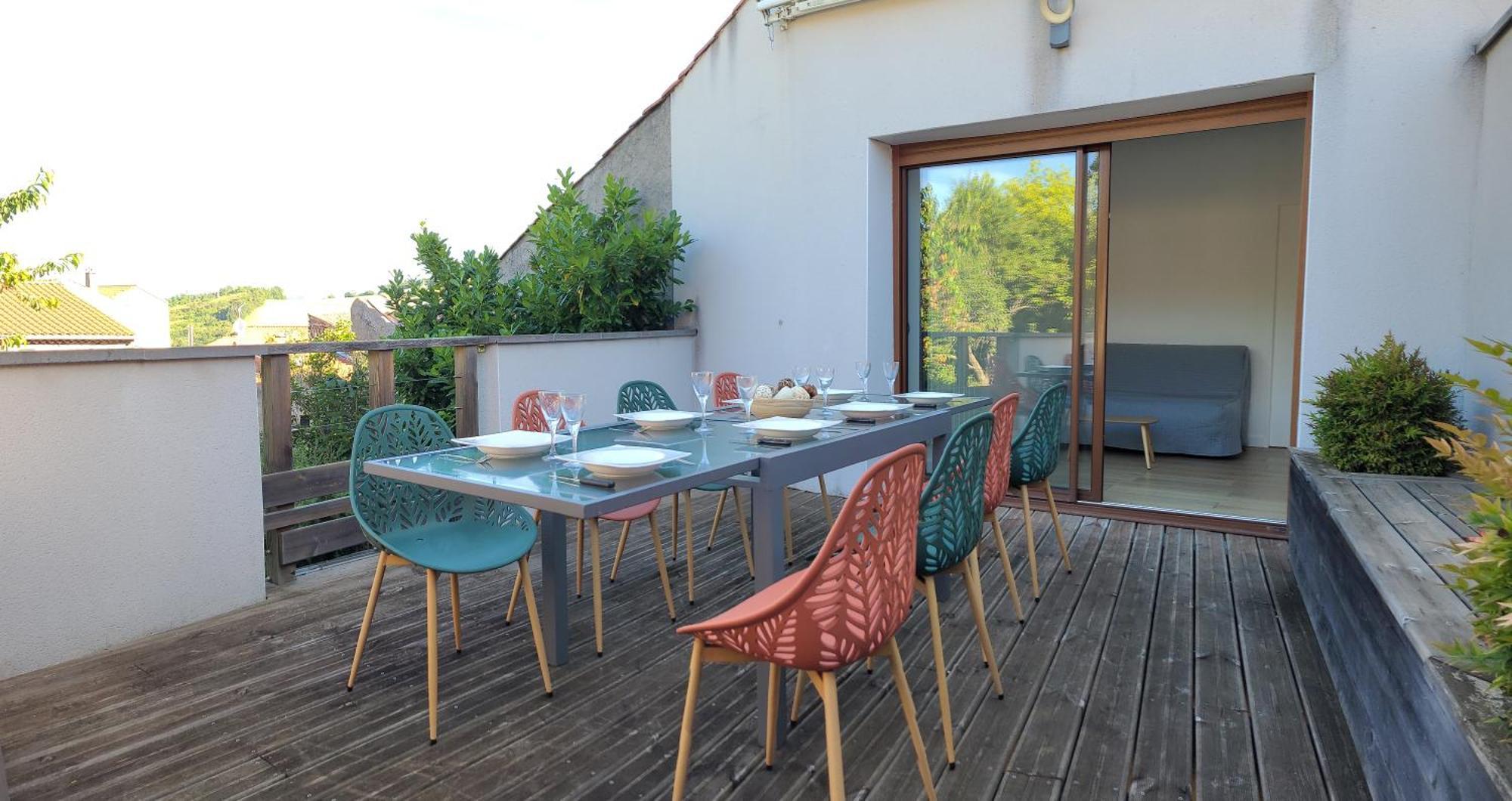 Les Maisons Bareyre - Grandes Maisons Avec Terrasse Saint-Sandoux Luaran gambar